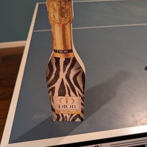 Dior Champagne Brut with Gold and Black Zebra Design